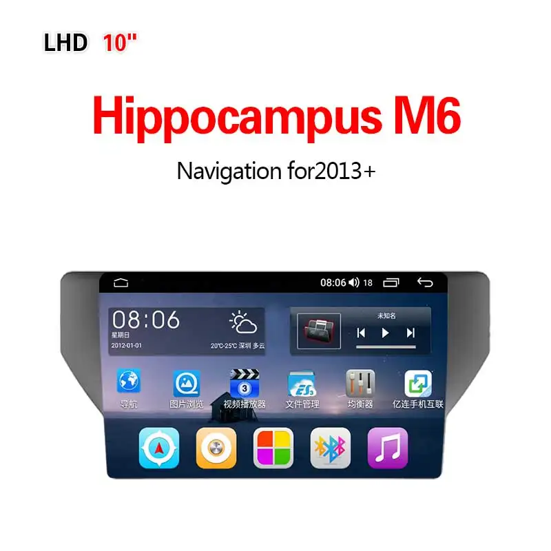 Lionet gps навигация для автомобиля Hippocampus M6+ 10,1 дюймов LP1002Y - Размер экрана, дюймов: 4G8core4G64G