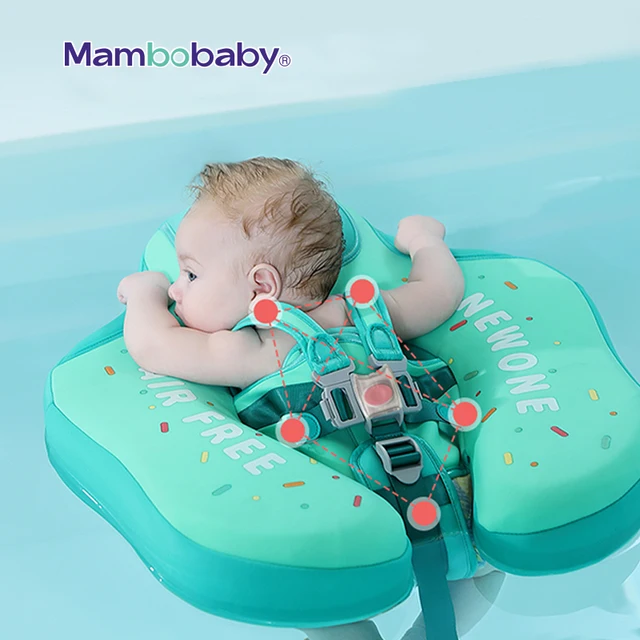 Mambobaby Non-Inflatable Baby Chest Floats Waist Swimming Rings Swim Trainer Lying Swim Float Ring Floater For Pool Floaters Toy 2