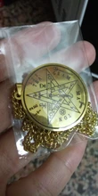 Mi forma Tetragrammaton dije en forma de talismán encanto hombres collar de acero inoxidable Wiccan Pagen pentagrama Pentáculo amuleto regalo de la joyería