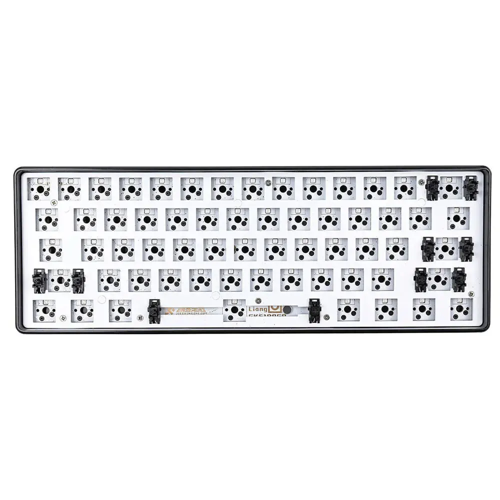 EPOMAKER GK61XS 블루투스 5.1, 유무선 핫스왑 키보드, DIY 키트, RGB SMD 라이트 60% 레이아웃, PCB 나무 알루미늄 케이스