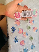 45 unids/pack divertido planeta cuarderno de recortes con pegatinas decorativas palo etiqueta diario papelería álbum diario pegatinas