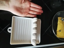 Utensilio de cocina antideslizante, organizador y almacenamiento con almohadilla de goteo, soporte para tenedor y cuchara