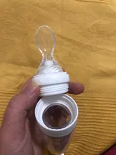 Imebaby bebé recién nacido de silicona de arroz botella de goma alimentación de bebé cuchara cuentagotas de silicona botella de alimentación cuchara botella