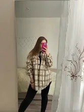 Oversized Shirts Clothing Tops Button Female Blouse Long-Sleeve Toppies Vintage Plus-Size