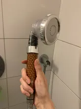 Bath-Head Stone Stream Shower Negative-Ion Adjustable Handheld High-Pressure with Activated-Ceramic-Balls