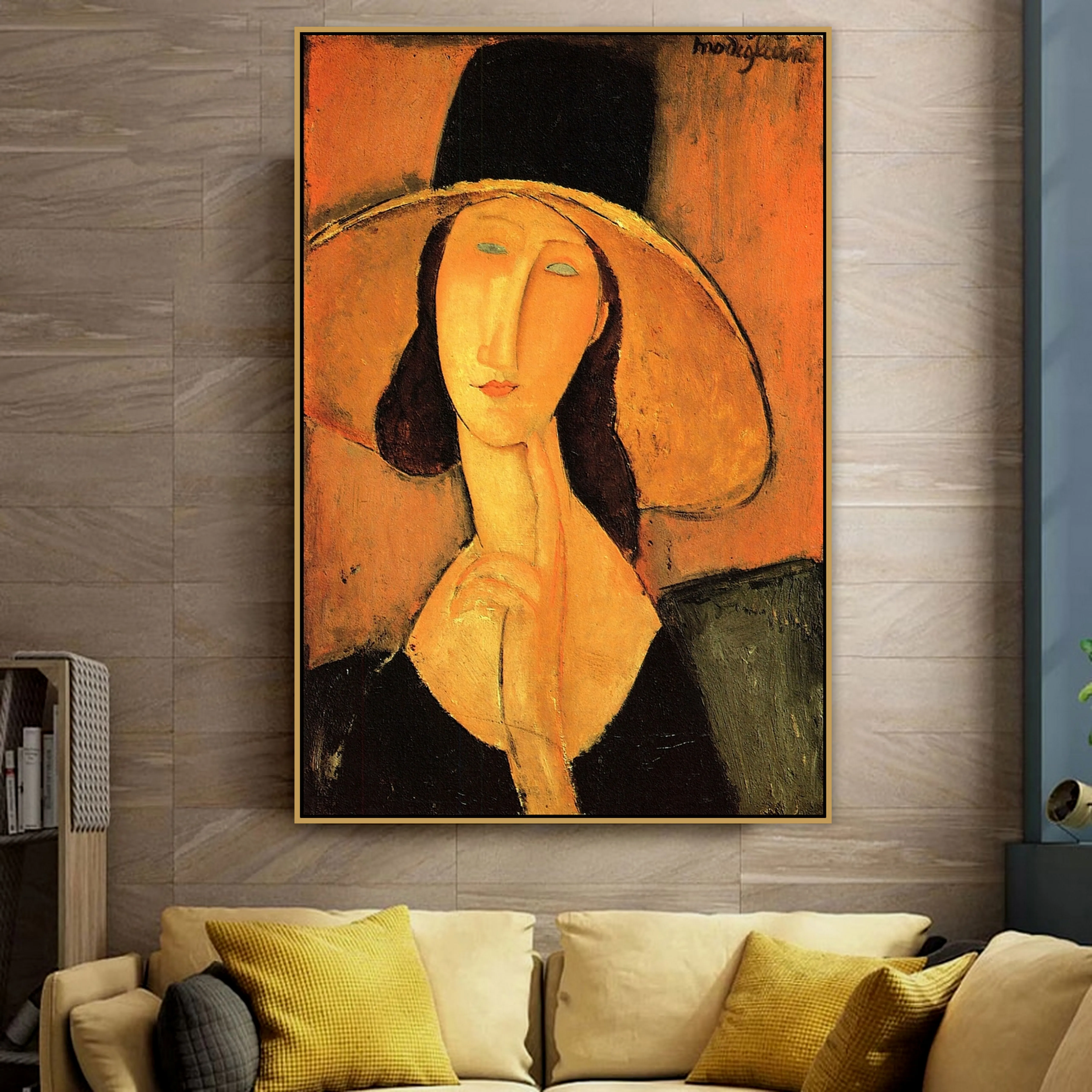 Amdeo modigliani cartaz de pintura em tela feminino, mestre e famosa arte  para parede e sala de estar decoração para parede - AliExpress