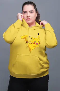 

Angemiel Wear Pikachu Yellow Women 'S Hooded Sweatshirt