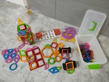 ZKZC-bloques de construcción magnéticos de gran tamaño para niños, juego de bloques de construcción de diseñador magnético, 180 Uds., Juguetes DIY para niños, regalos