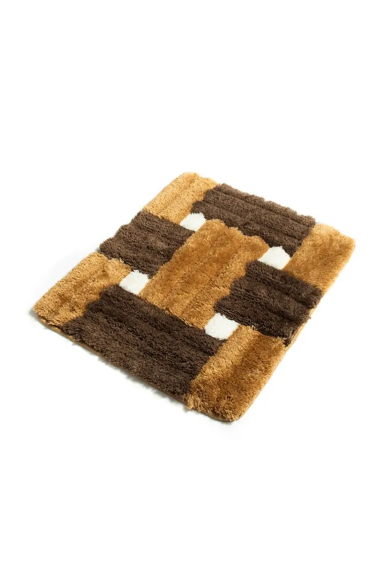 Коврик для ванной-коврики | коврик для ванной нескользящие Противоскользящие коврики Piazza coffee 50X60 см