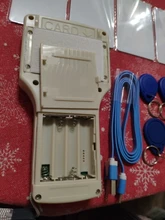 10 Frecuencia de lector de RFID escritor copiadora duplicador IC/identificación con Cable USB para Cable de 125Khz a 13,56 Mhz tarjetas pantalla LCD duplicador
