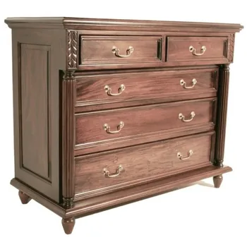 

Comfortable Colonial mahogany wood with five drawers. Measurements: 91x51x110 cm.