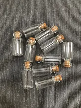 Clear Vials Glass-Bottles Cork Gifts Empty Wedding Small Home-Decoration for Holiday