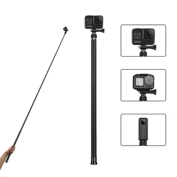 

TELESIN 2.7M Carbon Fiber Ultra Long Selfie Stick for GoPro Hero 8 Black 7 6 5 4 Insta360 ONE X DJI OSMO Action camera Monopod