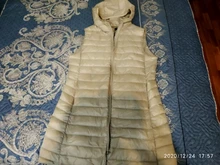 SEDUTMO-Chaqueta de plumón de talla grande 3XL para mujer, chaleco con capucha largo ultraligero, abrigo informal, Parkas delgadas ED913