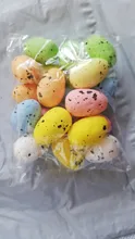Kids Gift Craft Bird-Pigeon-Eggs Easter-Decoration Favor Painted Happy 3cm-Foam DIY Party