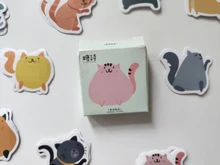 45 unids/pack lindo muchos gatos de colores pegatinas de etiqueta decorativos papelería pegatinas Scrapbooking DIY álbum diario palo etiqueta