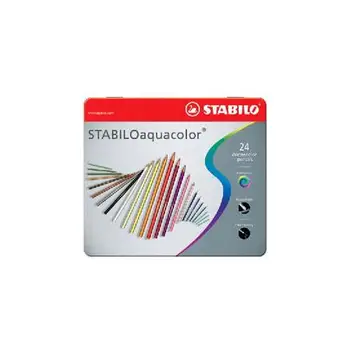 

Pack. 24. Colored pencils Aquacolor box metal 1624-5STABILO8.26