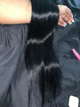 Extensiones de cabello humano peruano con cierre de encaje, mechones rectos de 30 pulgadas, 4x4, cierre HD 5x5, 3/4 mechones