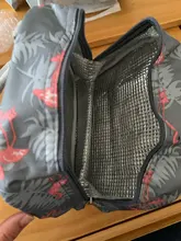 Fiambrera enfriadora para la comida de mujer y niños, bolsa de lona aislada portátil de patrón funcional, bolso térmico para picnic, almuerzo