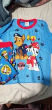 Paw Patrol-Pijama de algodón para niños, ropa de dormir de dos piezas, de manga larga