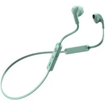 

Flow Wireless Bluetooth earphones with mic + volume button-mint green
