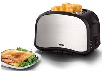 

TRISTAR TOASTER BR1022 2RANURAS INOX BLACK