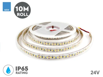 

24V coil Led by 10 meters IP65 3000K 7,2 W/M 1200 smd 2835 600 LM/M SKU-2625