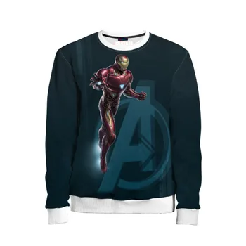 

Детский свитшот 3D «Iron Man» для мальчиков и девочек, Комфортная толстовка с рисунком, Свитшот