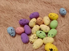 Kids Gift Craft Bird-Pigeon-Eggs Easter-Decoration Favor Painted Happy 3cm-Foam DIY Party