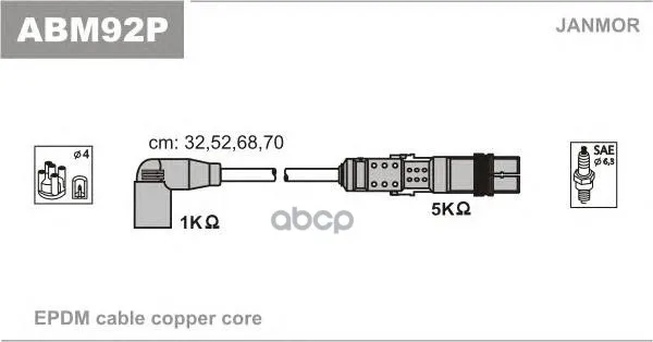 Jm-Abm92p_к-Кт Проводов! Vw Golf/Passat, Skoda Octavia 1.6/2.0 9