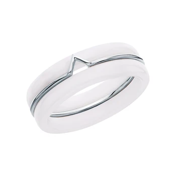 

Silver ring with ceramics sunlight