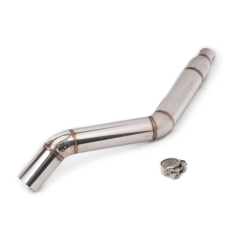 Escape Motorcycle Exhaust Mid Connect Pipe And 51mm Muffler Stainless Steel Exhaust System For Aprilia GPR125 150 - Image 4