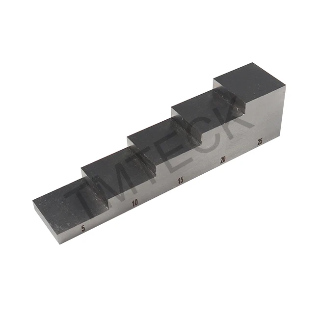 

316 stainless steel 5 step test block for Thickness Gauge 5-10-15-20-25mm