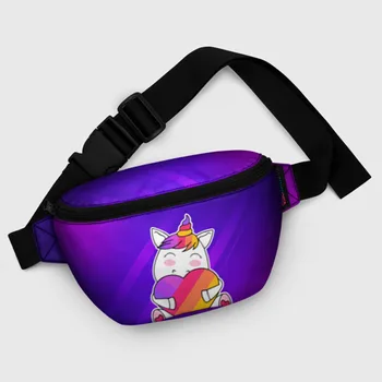 

Waist bag 3D "LIKEE's, Bright print, comfortable and roomy, travel and leisure.