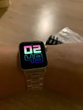 Funda con correa para apple Watch 6, 5, 4, banda de 42mm y 38mm, correa de acero transparente para iwatch 6 series 5 4 3/2, banda de reloj de 44mm y 40mm