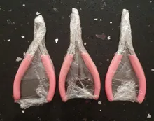 Herramientas de joyería de 125mm, accesorios DIY, herramientas de Hardware, pinza de plástico, tornillo de Banco rosa, negro, cabeza redonda, afilada boca, alicates de corte de alambre