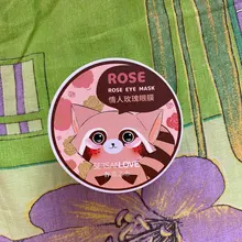 Mascarilla de Ojos de rosa que elimina las líneas finas, parches de hinchazón, mascarilla hidratante de ojos, máscara de Gel de colágeno de cristal