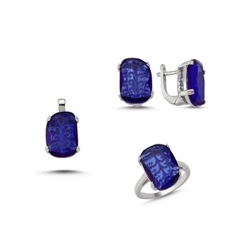 

Silver 925 Sterling Gemstone Set