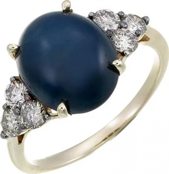 

Sargon jewelry yellow gold sapphire diamond ring