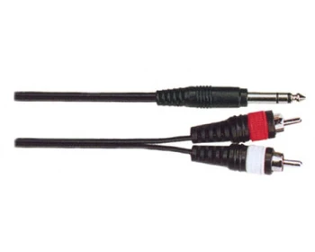 

Bb304-3m acoustic cable, 6,35mm, стерео-2хrca, 3M, Soundking