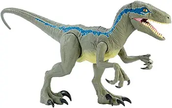 

Mattel - Jurassic World velocirraptor Blue supercolossal, dinosaur toy (Mattel GCT93)