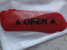 4 unids/set coche abierto Reflectante cinta de advertencia en Reflectante abierto cuenta bicicleta accesorios puerta Exterior calcomanía Reflectante de automóvil