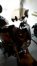 Clip ajustable para motocicleta Universal, alerón de extensión para parabrisas, Deflector de parabrisas para BMW, Honda, Suzuki, Yamaha, Kawasaki