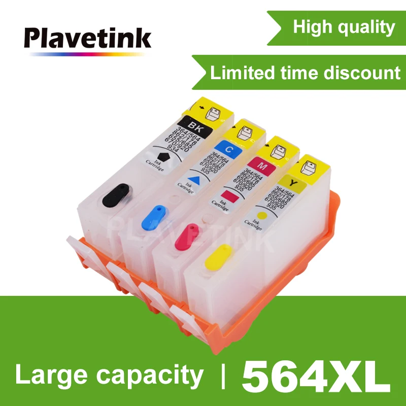 

Plavetink 564 Refill Ink Cartridge for HP 564 For HP Photosmart 5510 5514 5515 5520 5522 5525 6510 6512 6515 6520 7510 Printer