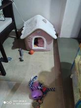 HOOPET-casa de perro para interior, cálida perrera, nido de cueva de Gato, nido de conejo, esterilla extraíble lavable, cama de dormir acogedora para gatos