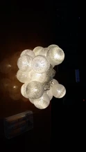 Lights-String Garland Cotton-Ball Led Wedding Party Christmas Outdoordiy Holiday 5M Crib