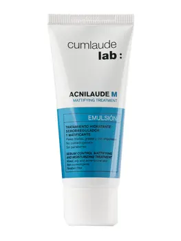

Cumlaude acnilaude m mattifying emulsion 40 ml regulates sebum production. Mixed skins, fats and acne