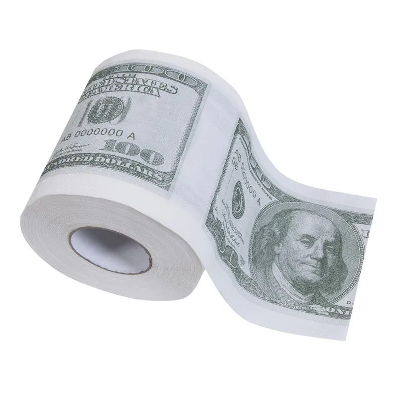 2020 новые $100 цена в долларах туалет Бумага ролл Новинка кляп подарок дамп козырь