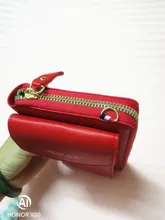 Billetera Color sólido de cuero para mujer, bolso de hombro, para teléfono móvil, billetera de cuero