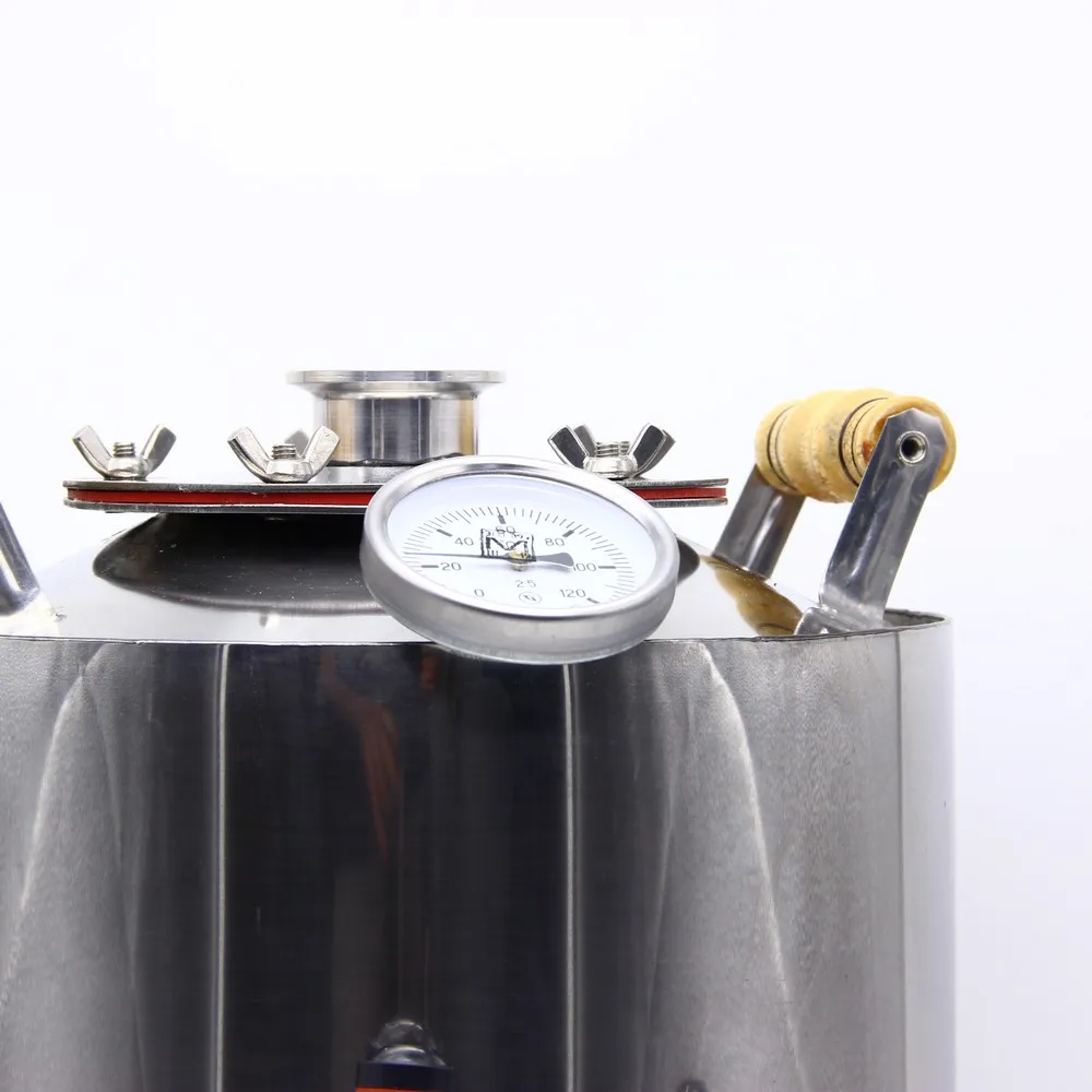 Дистиллятор МАЛИНОВКА Щукина сухопарник и термометр в комплекте, самогонный аппарат с широкой горловиной, домашний алкоголь